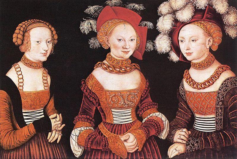 Lucas Cranach the Elder Emilia and Sidonia Germany oil painting art